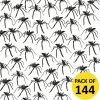 Morris Costumes Halloween Costumes Bulk Pack Of 144 Black Plastic Spiders 4cm Hallween Prop Prank Gag