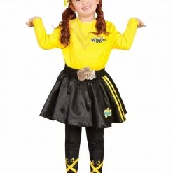 Rubie's Yellow Wiggle Emma Ballerina Tutu Skirt Footless Tights Jumper Wiggles Costume 27 Rubie's Yellow Wiggle Emma Ballerina Tutu Skirt Footless Tights Jumper Wiggles Costume