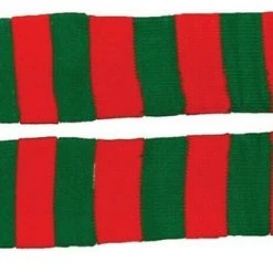 Morris Costume Accessories Red And Green Knee Length Christmas Socks