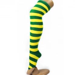 JD Party Over The Knee High Socks Thick Stripes Ladies Girls Women Cheerleader Costume Accessories
