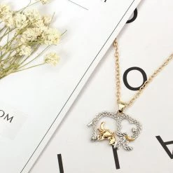 AliExpress Gold Silver Mother Baby Elephant Pendant Fashion Ladies Necklace Fashion Jewelry