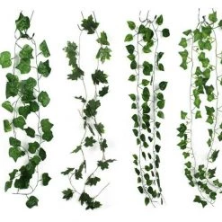 JD Home & Garden Artificial Hanging Vine Leaf Plant Garland Wedding Home Office Outdoor Wall Gard