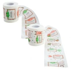 Unbranded Christmas Decorations Christmas Roll Gift Printing Decorative Toilet Tissue Paper Party Supplies