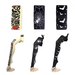 JD Party Costume Accessories Ladies Pantyhose With Pattern Rose Web Bats Halloween Stocking Tights