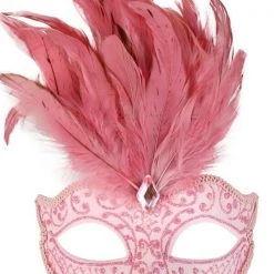 Tomfoolery Burlesque Glitter Masquerade Mask With Feathers And Gem Costume Mask 26 Tomfoolery Burlesque Glitter Masquerade Mask With Feathers And Gem Costume Mask