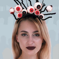 JD Party Gruesome Array Of Creepy Scary Eyeballs & Feathers On A Headband Costume Access Costume Accessories