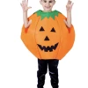 Unbranded Children Halloween Pumpkin Costume Orange Jack O'lantern Scary Dress Up Kids