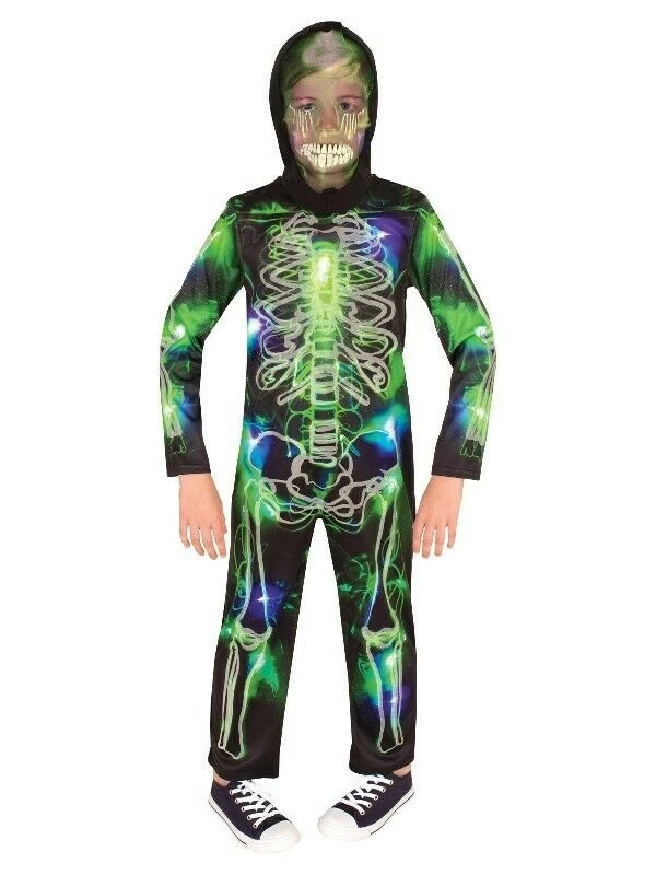 Rubie's Spooky Glow In The Dark Skeleton Boys Halloween Costume 1 Rubie's Spooky Glow In The Dark Skeleton Boys Halloween Costume