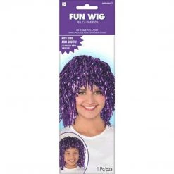Balloon Agencies Deluxe Metallic Tinsel Wig Mens Womens Disco Costume Accessory Many Colours