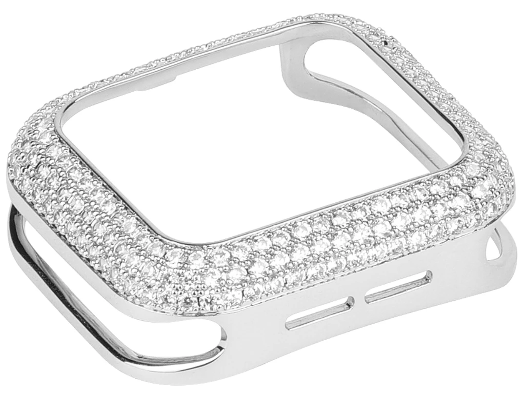 Unbranded Silver Rhinestone Apple Watch Case For Series 2 3 4 5 6 Fashion Jewelry 1 Unbranded Silver Rhinestone Apple Watch Case For Series 2 3 4 5 6 Fashion Jewelry