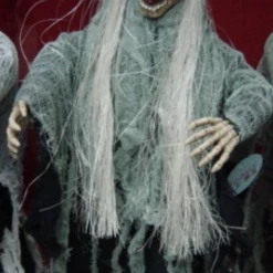 Unbranded 55cm Screaming Light Up Eyes Motion Activated Skeleton Witch Halloween Prop Halloween Props/Decoration