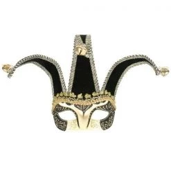 Tomfoolery Court Jester Mens Ladies Masquerade Eye Mask Costume Accessories