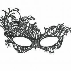 Balloon Agencies Black Lace Filigree Masquerade Ladies Mask Costume Accessory