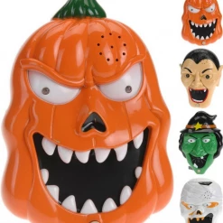 Spookytime Halloween Props/Decoration Animated Talking Doorbell & Pop Out Spider Halloween Prop Witch Pumpkin Vampire