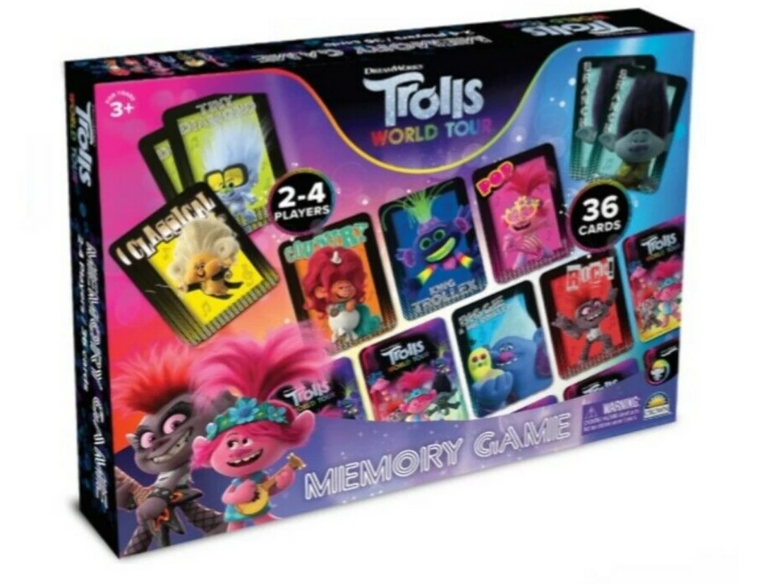 BW Home & Garden Licensed Trolls 2 World Tour Memory Card Game For 2-4 Players Aged 3 And Up! 1 BW Home & Garden Licensed Trolls 2 World Tour Memory Card Game For 2-4 Players Aged 3 And Up!