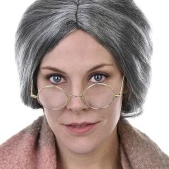 Unbranded Granny Grandma Old Lady Grey Bun Ladies Wig Wigs 6 Unbranded Granny Grandma Old Lady Grey Bun Ladies Wig Wigs