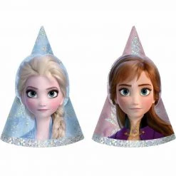 Balloon Agencies Disney Frozen 2 Party Hats Mini Holographic Pack Of 8 Party Supplies