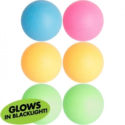 Balloon Agencies Pack Of 6 Table Tennis Beer Ping Pong Balls Drinking Games Neon Funny Messages