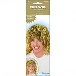 Balloon Agencies Deluxe Metallic Tinsel Wig Mens Womens Disco Costume Accessory Many Colours