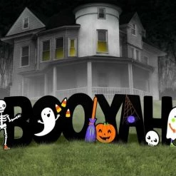 Balloon Agencies Halloween Props/Decoration Friends Boo Yah Yard Signs Pack Of 6 Halloween Decorations