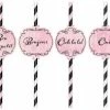 Balloon Agencies Day In Paris 12pk Paper Straws Party Supplies