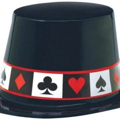 Balloon Agencies Casino Night Card Suit Cardoard Plastic Fabric Visor Hat