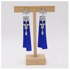 Unbranded Crystal Ribbon Long Rhinestones Drop Dangle Ladies Earrings Fashion Jewelry 12 Unbranded Crystal Ribbon Long Rhinestones Drop Dangle Ladies Earrings Fashion Jewelry