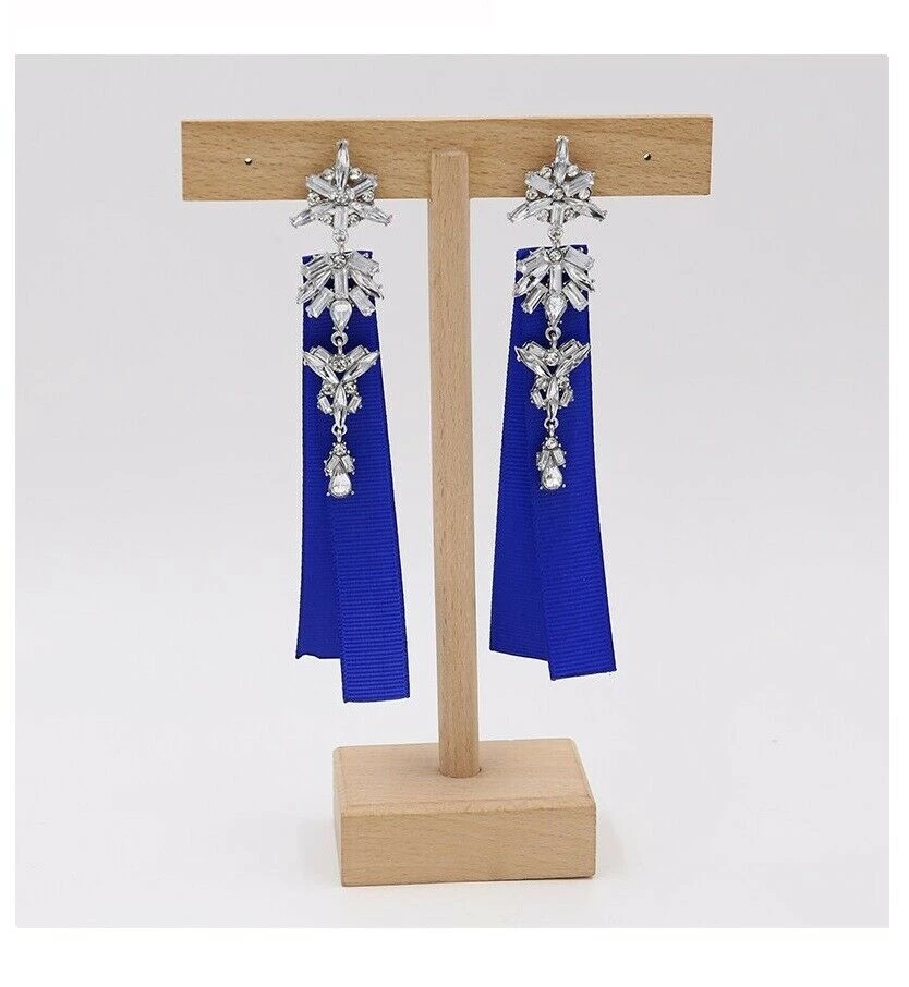 Unbranded Crystal Ribbon Long Rhinestones Drop Dangle Ladies Earrings Fashion Jewelry 6 Unbranded Crystal Ribbon Long Rhinestones Drop Dangle Ladies Earrings Fashion Jewelry