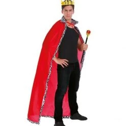 JD Party Royal King Red Cape Robe Mens Book Week Halloween Costume Costume Accessories