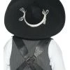 Smiffys Costume Accessories Black Mexican West Authentic Bandit Hat Mariachi Sombrero Spanish Western Cowboy