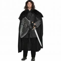 Balloon Agencies Medieval Black Fur Cloak Men's Costume