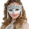 Balloon Agencies Costume Accessories Crystal Sparkle Blue Princess Snow Queen Ladies Masquerade Mask