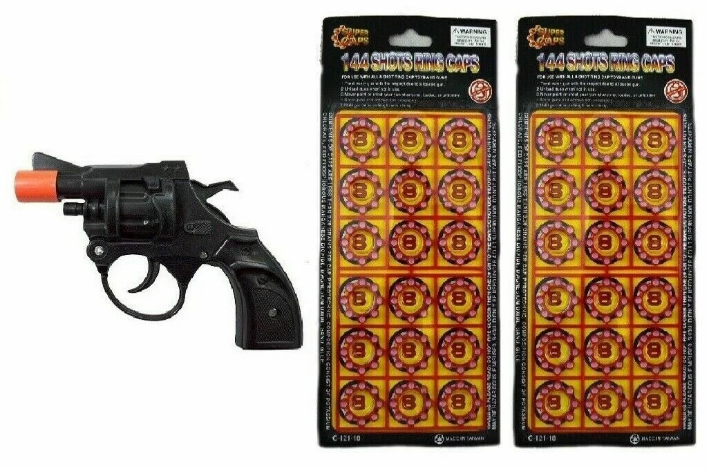 Unbranded CAP GUN TOY & 288 RING SHOTS Revolver Pirate Pistol Cowboy Cowgirl Costume 2 Unbranded CAP GUN TOY & 288 RING SHOTS Revolver Pirate Pistol Cowboy Cowgirl Costume