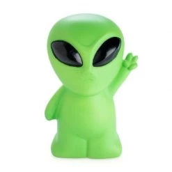 MDI Home & Garden Glowing Green Alien Battery Operated Home Decor Bedside Night Table Lamp