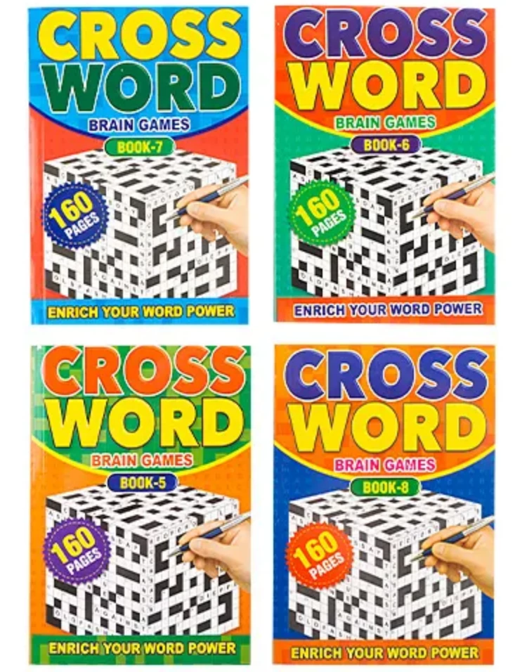 JEN 4 Pack Of A4 Large Print Crossword Puzzle Books 240 Puzzles To Solves Fun Games Home & Garden 2 JEN 4 Pack Of A4 Large Print Crossword Puzzle Books 240 Puzzles To Solves Fun Games Home & Garden