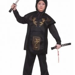 Tomfoolery Ninja Black Green Book Week Halloween Party Boys Costume Costumes