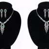AliExpress Fashion Jewelry 4 Colour Rhinestones Crystal Chain Necklace And Earrings Set