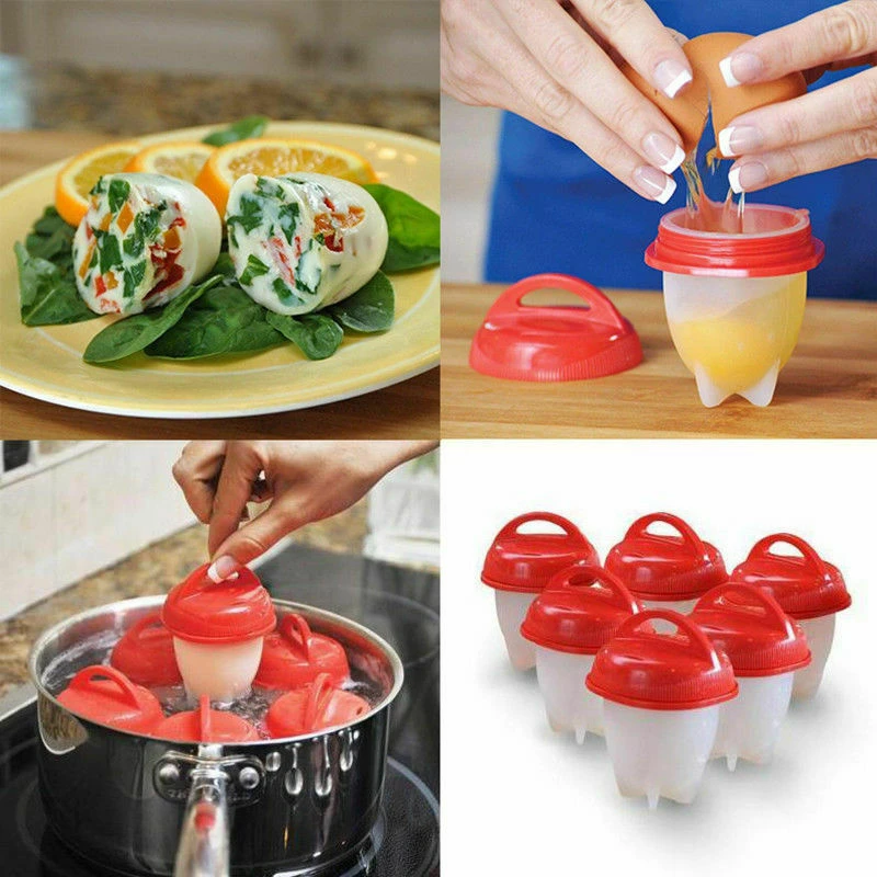 CATCH Home & Garden Eggpods Non-Stick Silicone Poached Egg Cooker Pods 2 Pack Boiled Egg Omelettes 2 CATCH Home & Garden Eggpods Non-Stick Silicone Poached Egg Cooker Pods 2 Pack Boiled Egg Omelettes