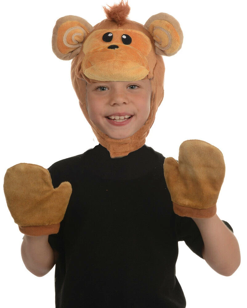 Morris Costumes Costume Accessories Monkey Bear Wolf Panda Animal Pack Boys Girls Hood And Mitts Costume Accessory 2 Morris Costumes Costume Accessories Monkey Bear Wolf Panda Animal Pack Boys Girls Hood And Mitts Costume Accessory