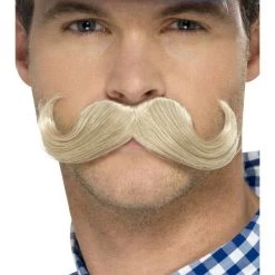 Smiffys Costume Accessories Authentic Bavarian Oktoberfest Moustache And Mini Hat Costume Accessory