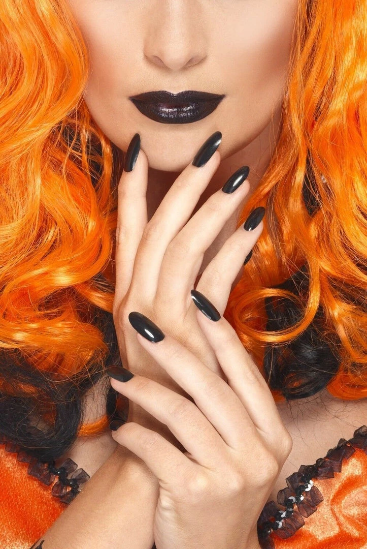Smiffys Costume Accessories Black Lipstick & Nail Polish Goth Emo Witch Elvira Halloween Costume Make Up 1 Smiffys Costume Accessories Black Lipstick & Nail Polish Goth Emo Witch Elvira Halloween Costume Make Up