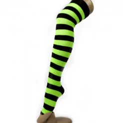 JD Party Over The Knee High Socks Thick Stripes Ladies Girls Women Cheerleader Costume Accessories