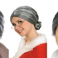 Unbranded Granny Grandma Old Lady Grey Bun Ladies Wig Wigs
