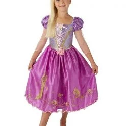 Rubies Deerfield Disney Princess Rapunzel Tangled Size Small 4-6 Girls Costume Tiara Wand And Wig Costumes