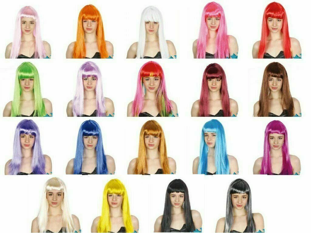 JD Party Fancy Dress Up Costume Party Long Wig Straight Cosplay Funk Disco Halloween Wigs 1 JD Party Fancy Dress Up Costume Party Long Wig Straight Cosplay Funk Disco Halloween Wigs