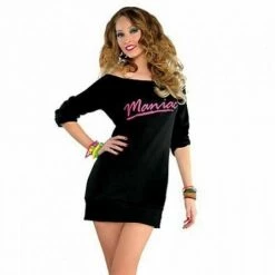 Amscan 80s Flashdance Maniac Ladies Costume Sweatshirt Dress Flash Dance Costumes