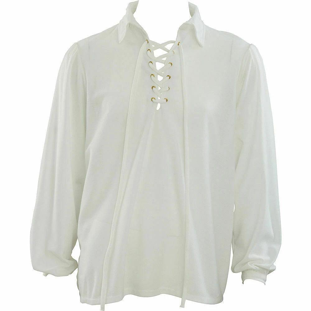 Balloon Agencies Costume Accessories Ivory Lace Up Pirate Shirt Pirate Belt & Buccaneer Pirate Hat Mens Costume Set 2 Balloon Agencies Costume Accessories Ivory Lace Up Pirate Shirt Pirate Belt & Buccaneer Pirate Hat Mens Costume Set