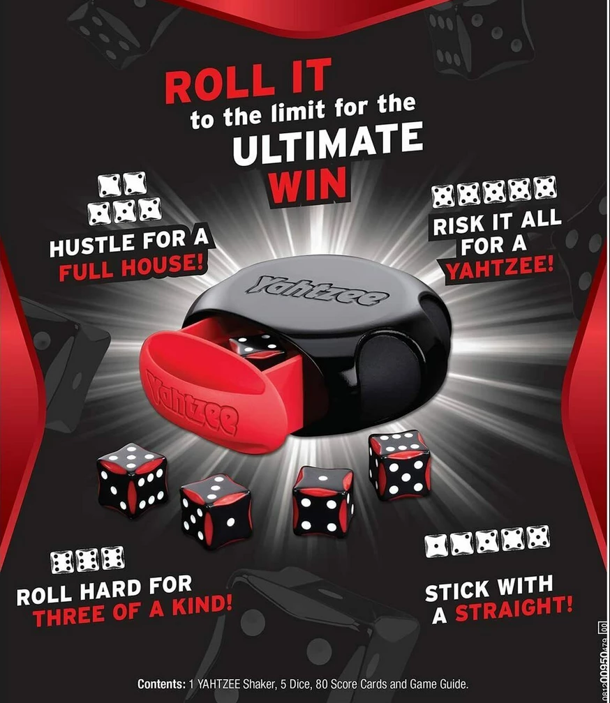 TSO Home & Garden Yahtzee Classic Family Dice Game 2 TSO Home & Garden Yahtzee Classic Family Dice Game