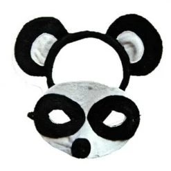 Sweidas Costume Accessories Farm Animal Headband & Mask Costume Set Sheep Panda Owl Fox Frog Cat Horse Zebra