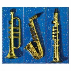 Kazoo Gold Saxophone Clarinet Trumpet Musical Instruments Band Costume Toy Accesory